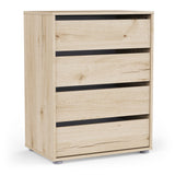 Dallas Universal 4 Drawers Royal Oak 60cm Large Internal Chest of Drawers for Wardrobes - FurniComp