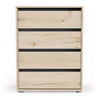 Dallas Universal 4 Drawers Royal Oak 60cm Large Internal Chest of Drawers for Wardrobes - FurniComp