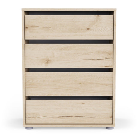 Dallas Universal 4 Drawers Royal Oak 60cm Large Internal Chest of Drawers for Wardrobes - FurniComp