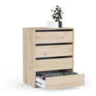 Dallas Universal 4 Drawers Royal Oak 60cm Large Internal Chest of Drawers for Wardrobes - FurniComp