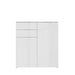 Ella White Gloss 2 Door 2 Drawer Tall Sideboard - FurniComp