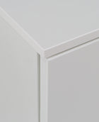 Ella 2 Door 4 Drawer Small White Gloss Sideboard - FurniComp