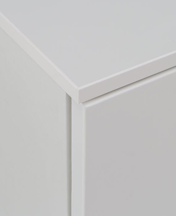 Ella 2 Door 4 Drawer Small White Gloss Sideboard - FurniComp