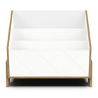 Elsie 3-Tier Kids Bookcase- Matt White & Hamilton Oak - FurniComp