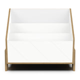 Elsie 3-Tier Kids Bookcase- Matt White & Hamilton Oak - FurniComp