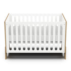 Elsie 60x120cm Cot Bed- Matt White & Hamilton Oak - FurniComp
