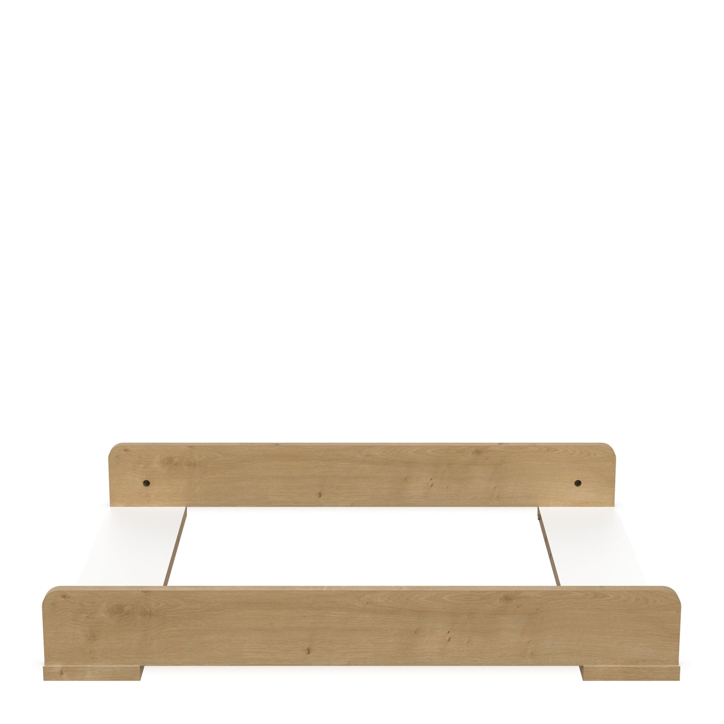 Elsie Changing Table Topper- Matt White & Hamilton Oak - FurniComp