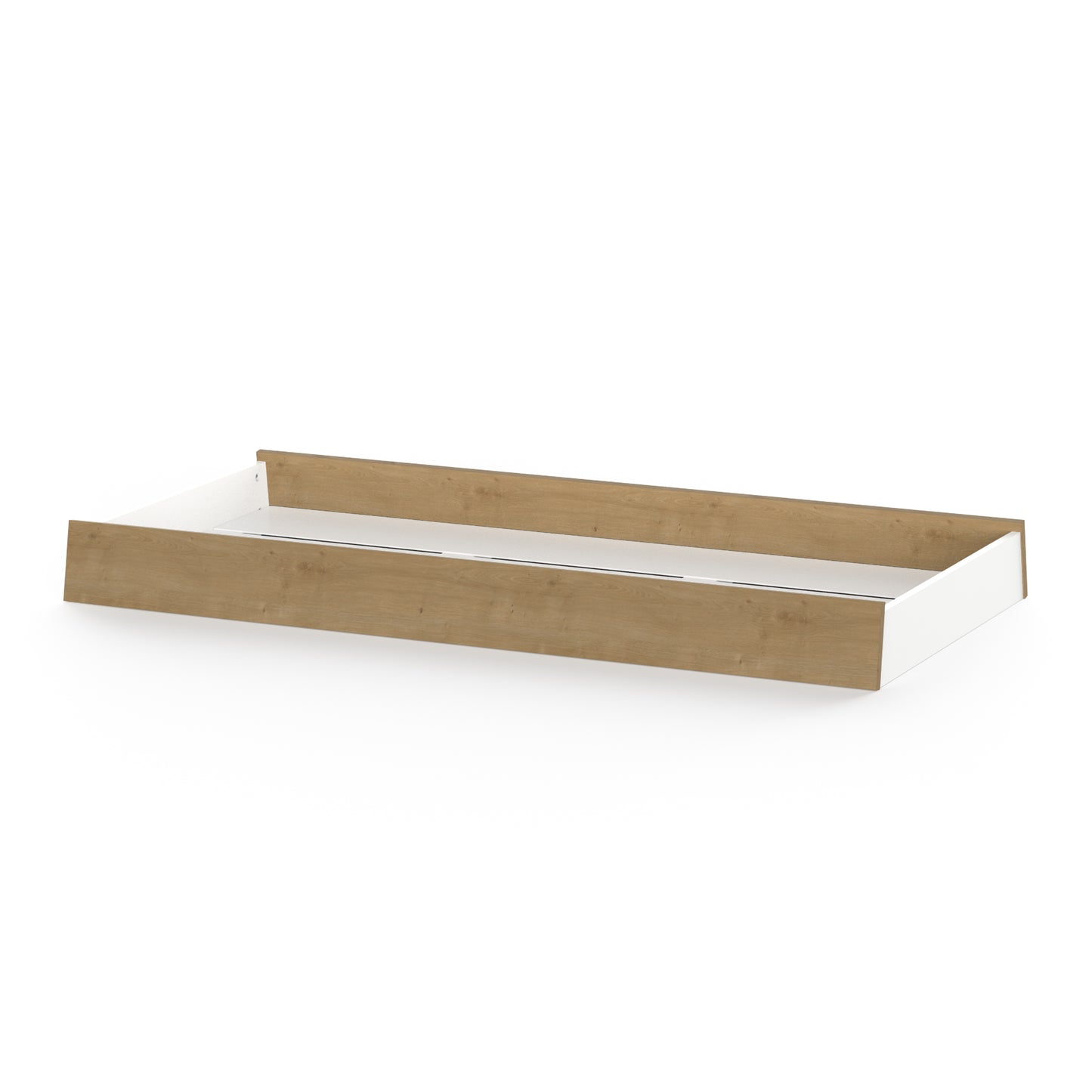 Elsie Kids Under Bed Storage Drawer- Matt White & Hamilton Oak - FurniComp