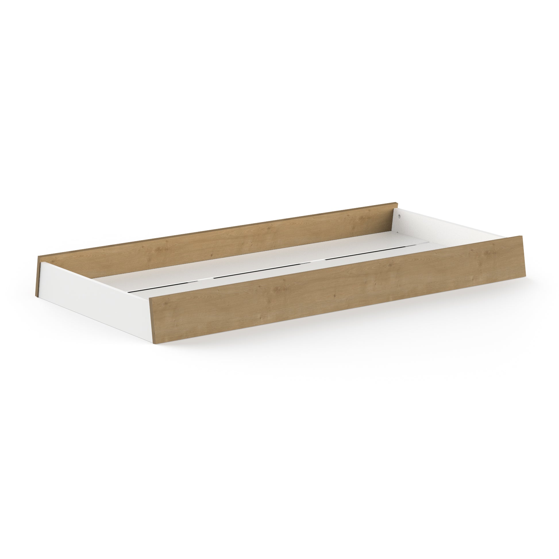 Elsie Kids Under Bed Storage Drawer- Matt White & Hamilton Oak - FurniComp