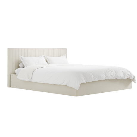 Essen Cream Ottoman Lift Up Storage Bed - FurniComp