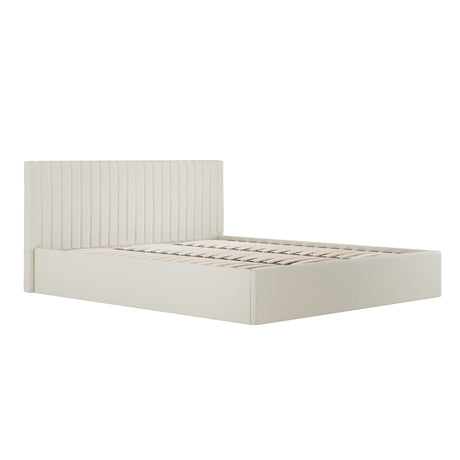 Essen Cream Ottoman Lift Up Storage Bed - FurniComp