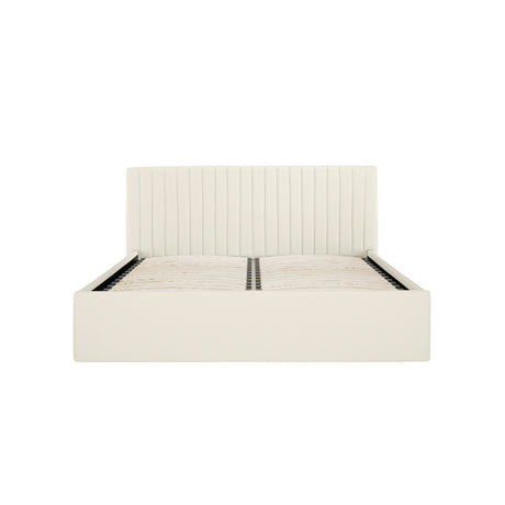 Essen Cream Ottoman Lift Up Storage Bed - FurniComp