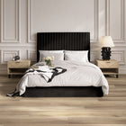 Essen Tall Black Velvet Ottoman Lift Up Storage Bed - FurniComp