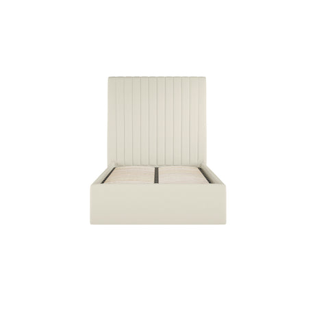 Essen Tall Cream Ottoman Lift Up Storage Bed - FurniComp