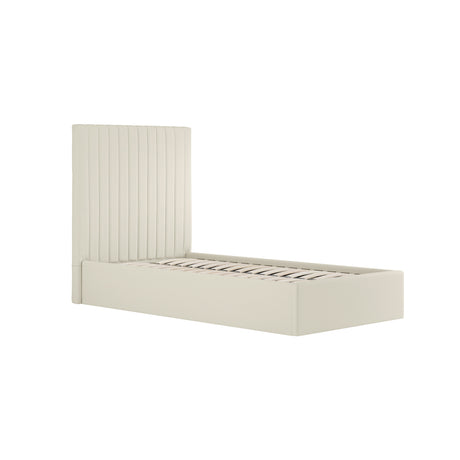Essen Tall Cream Ottoman Lift Up Storage Bed - FurniComp