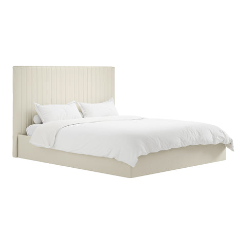 Essen Tall Cream Ottoman Lift Up Storage Bed - FurniComp
