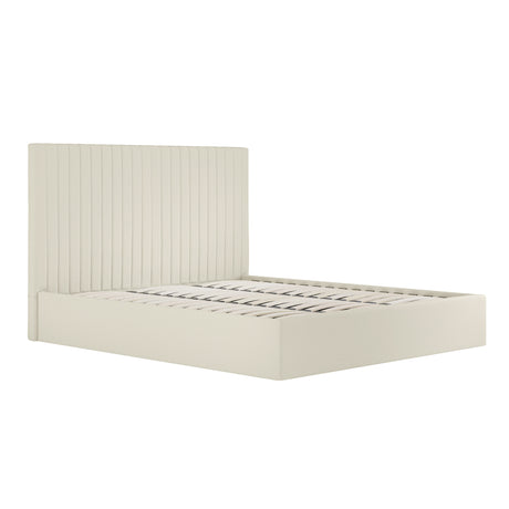Essen Tall Cream Ottoman Lift Up Storage Bed - FurniComp