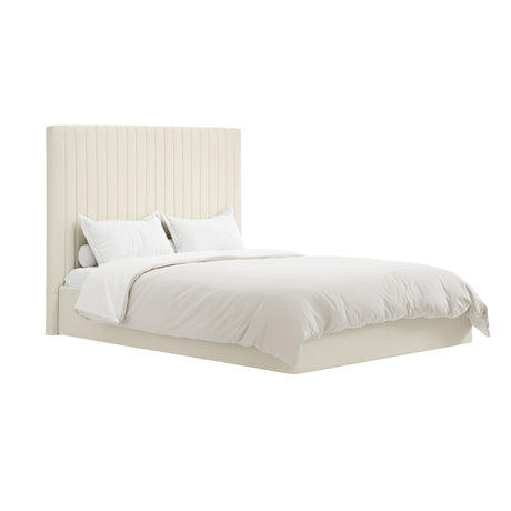 Essen Tall Cream Ottoman Lift Up Storage Bed - FurniComp