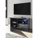 Evora 1 Door 1 Drawer Grey Gloss TV Stand - FurniComp
