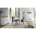 Evora 1 Door 1 Drawer White Gloss TV Stand - FurniComp