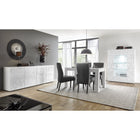 Evora 1 Door 1 Drawer White Gloss TV Stand - FurniComp