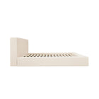 Flora Cream Fabric Bed Frame - FurniComp