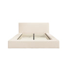 Flora Cream Fabric Bed Frame - FurniComp