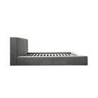 Flora Grey Fabric Bed Frame - FurniComp