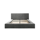 Flora Grey Fabric Bed Frame - FurniComp