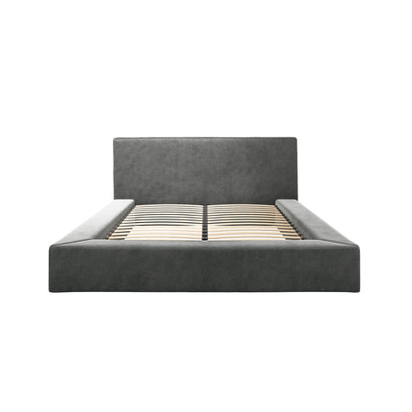 Flora Grey Fabric Bed Frame - FurniComp
