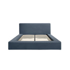 Flora Ink Blue Fabric Bed Frame - FurniComp
