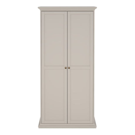 Geneva 100cm 2 Door Wardrobe-Cashmere - FurniComp