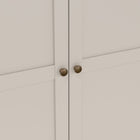 Geneva 100cm 2 Door Wardrobe-Cashmere - FurniComp