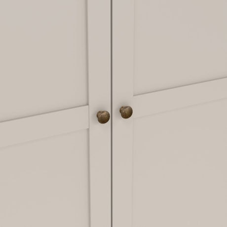 Geneva 100cm 2 Door Wardrobe-Cashmere - FurniComp