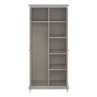 Geneva 100cm 2 Door Wardrobe-Cashmere - FurniComp