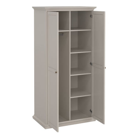 Geneva 100cm 2 Door Wardrobe-Cashmere - FurniComp