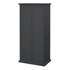 Geneva 100cm 2 Door Wardrobe-Grey - FurniComp