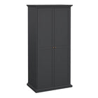 Geneva 100cm 2 Door Wardrobe-Grey - FurniComp