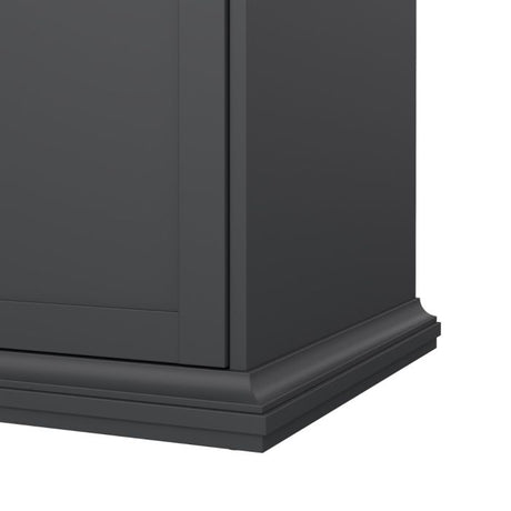 Geneva 100cm 2 Door Wardrobe-Grey - FurniComp