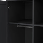 Geneva 100cm 2 Door Wardrobe-Grey - FurniComp