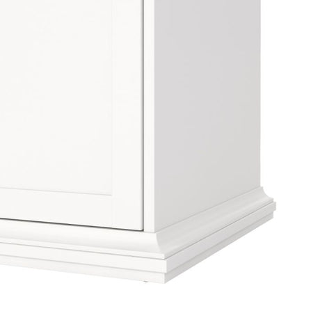 Geneva 100cm 2 Door Wardrobe-White - FurniComp