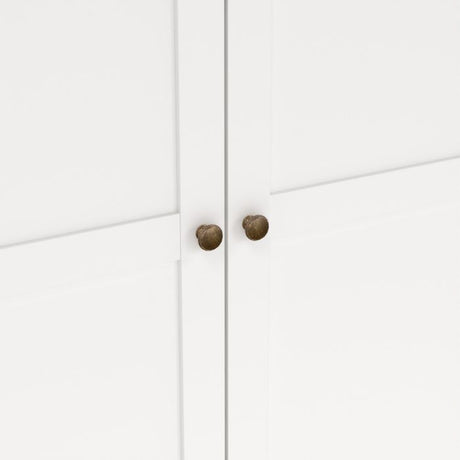 Geneva 100cm 2 Door Wardrobe-White - FurniComp