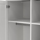 Geneva 100cm 2 Door Wardrobe-White - FurniComp