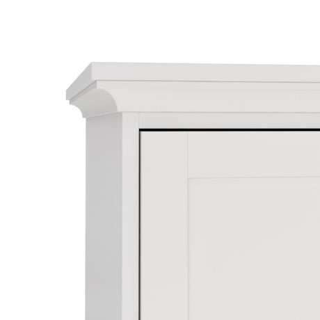 Geneva 100cm 2 Door Wardrobe-White - FurniComp