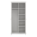 Geneva 100cm 2 Door Wardrobe-White - FurniComp