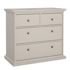 Geneva 100cm 4 Drawer Chest of Drawer-Cashmere - FurniComp