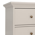 Geneva 100cm 4 Drawer Chest of Drawer-Cashmere - FurniComp