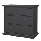 Geneva 100cm 4 Drawer Chest of Drawer-Grey - FurniComp