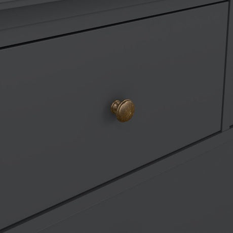 Geneva 100cm 4 Drawer Chest of Drawer-Grey - FurniComp