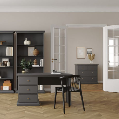 Geneva 100cm 4 Drawer Chest of Drawer-Grey - FurniComp